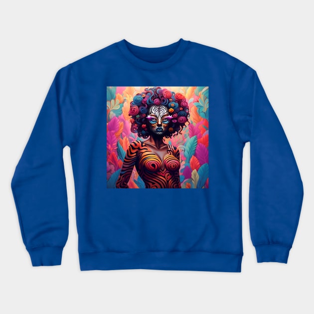 Wild and Hypnotic Crewneck Sweatshirt by Owndigiart